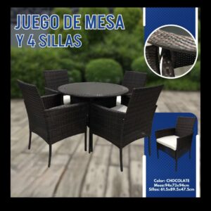 Juego de terraza